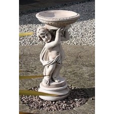 Cherub Right Birdbath