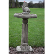 Classic Squirrel Birdbath
